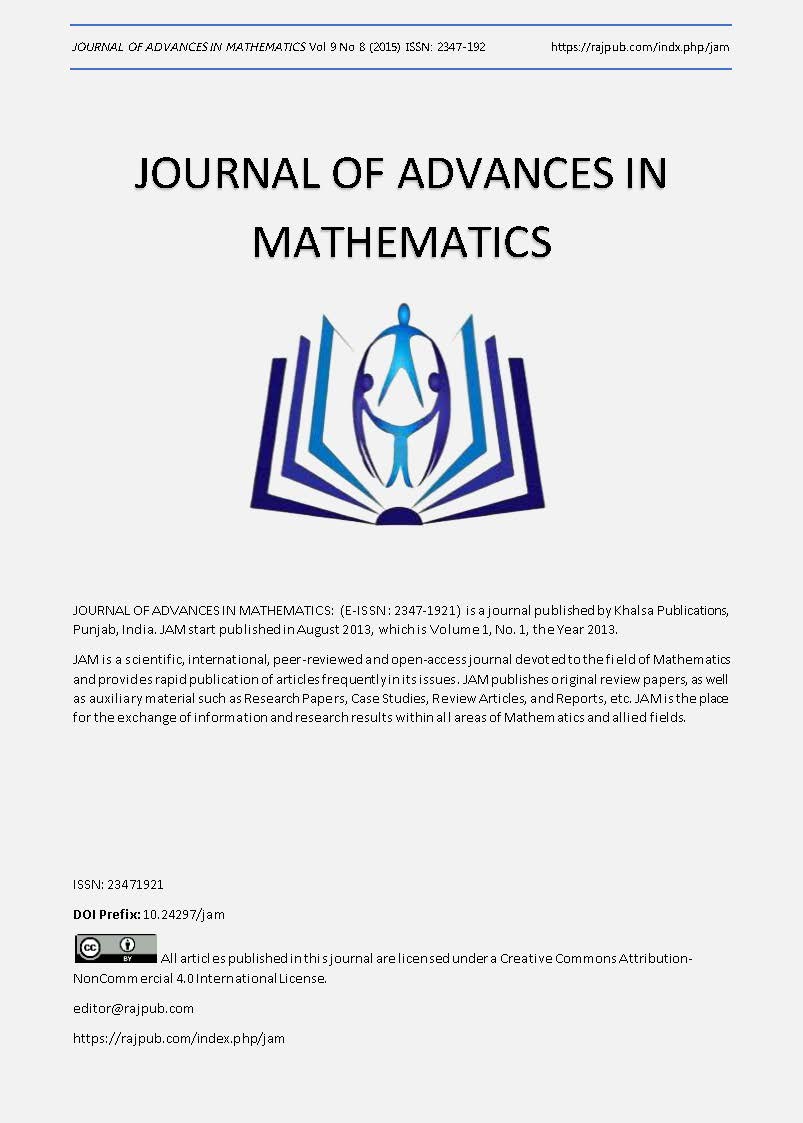 JOURNAL OF ADVANCES IN MATHEMATICS