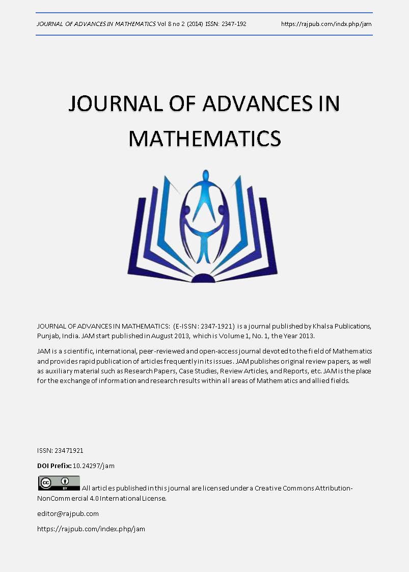 JOURNAL OF ADVANCES IN MATHEMATICS