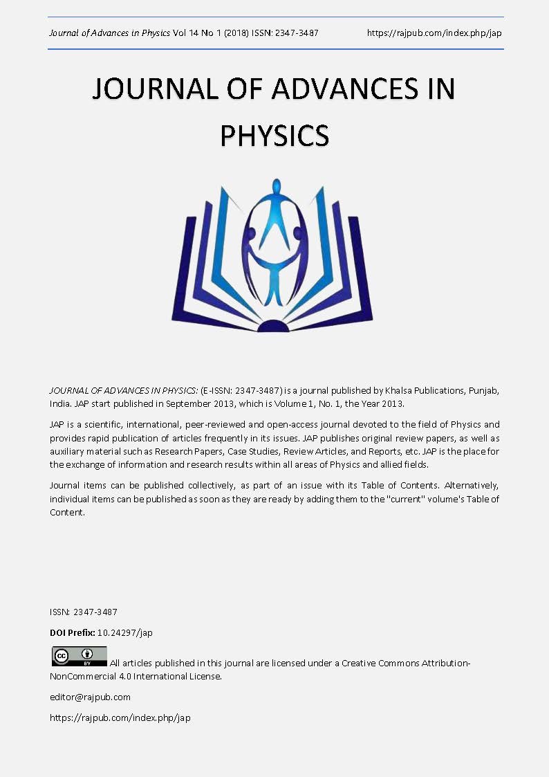 					View Vol. 14 No. 1 (2018): Advances in Physics
				