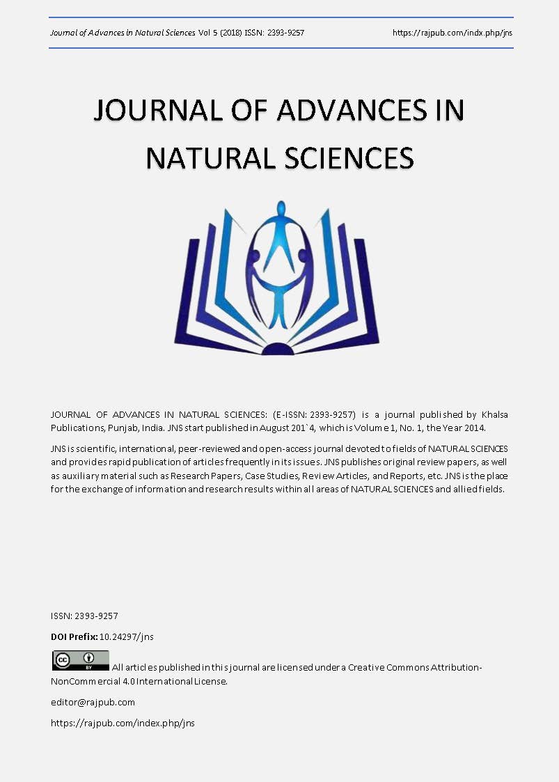 					View Vol. 5 (2018): ADVANCES IN NATURAL SCIENCES
				